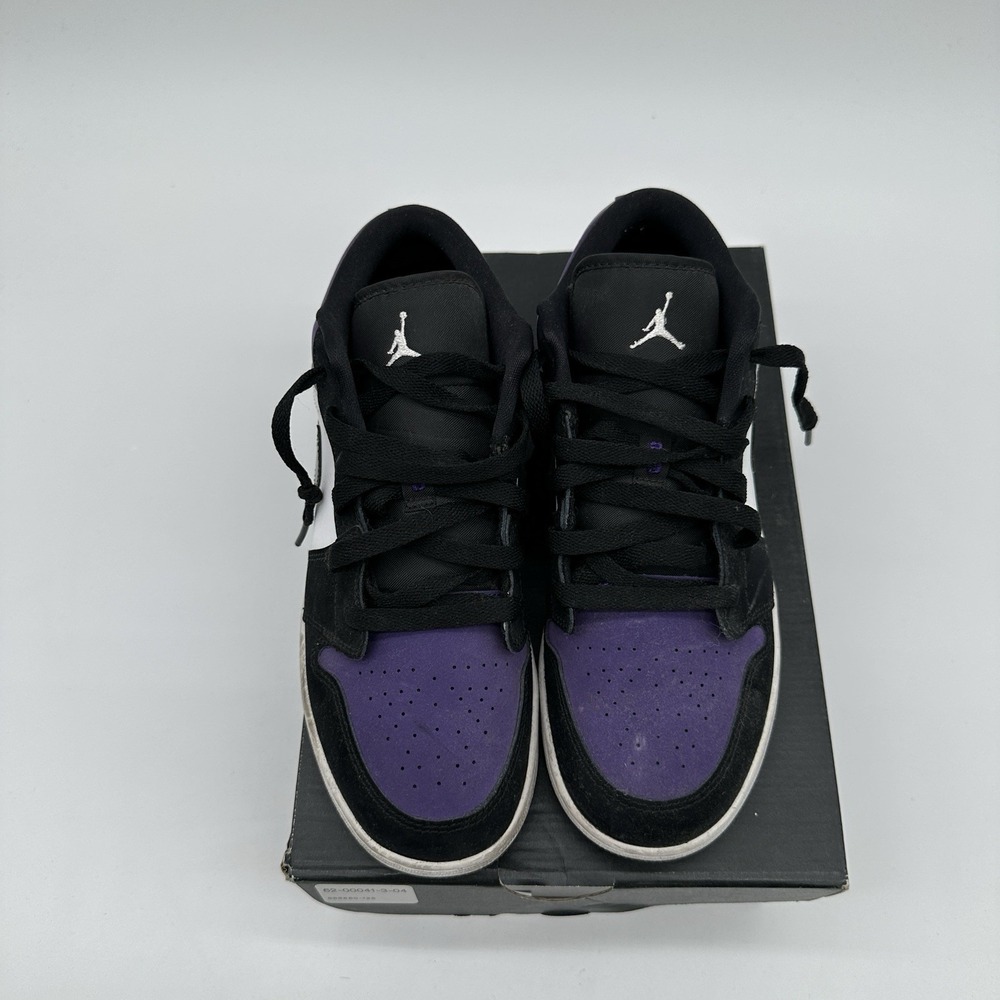 Nike Air Jordan 1 Low GS Court Purple Sneakers Youth 6.5Y Streetwear Hypebeast - Picture 7 of 12